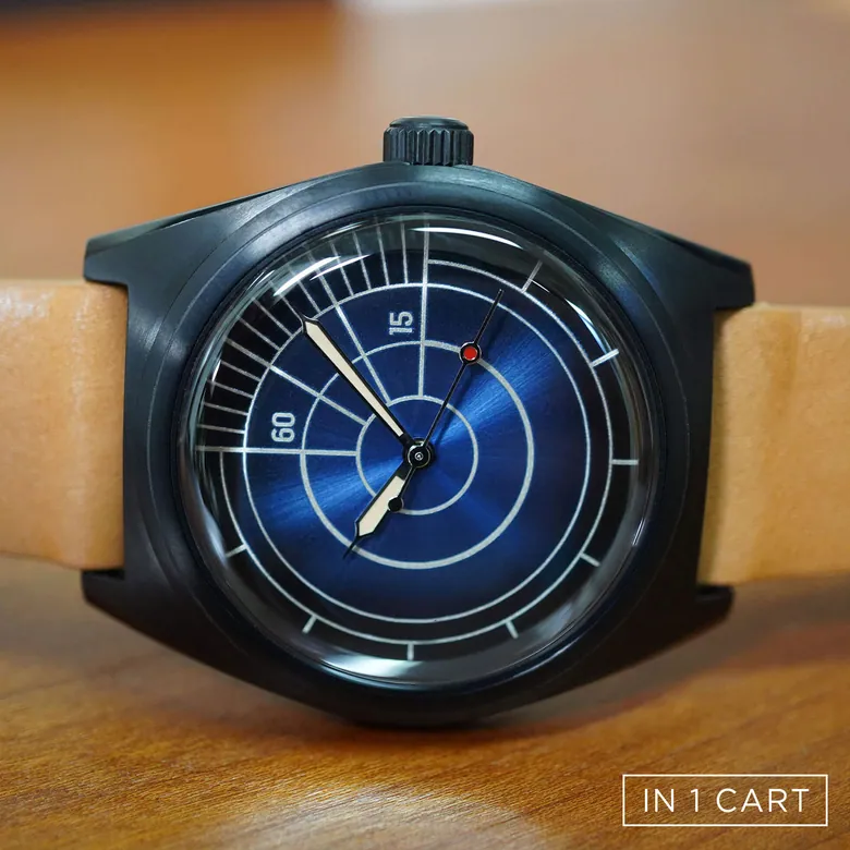 Intaglio 38: “Quarter Time” Metallic Lapis & Zinc Dial