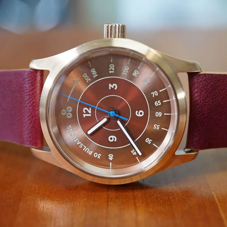 Intaglio 36 Midsize: “Pulsometer” Copper & Zinc Dial