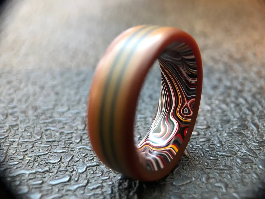 Fordite / Vintage Westinghouse Micarta ring