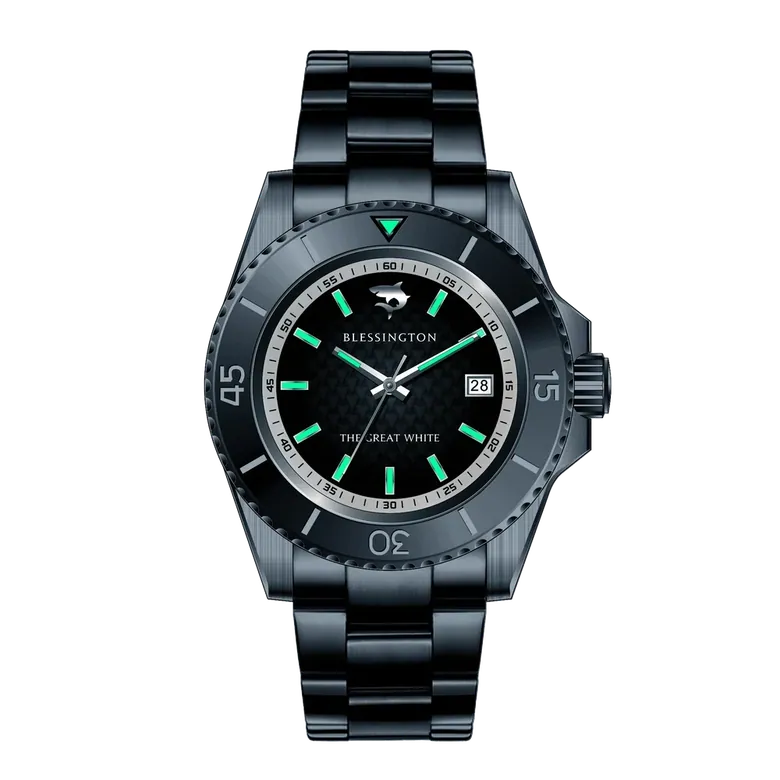 The Great White (Tungsten - 42mm Diver)