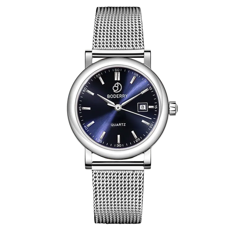 CLASSIC 32MM - Swiss Quartz Movement Watch | Silver &amp; Blue