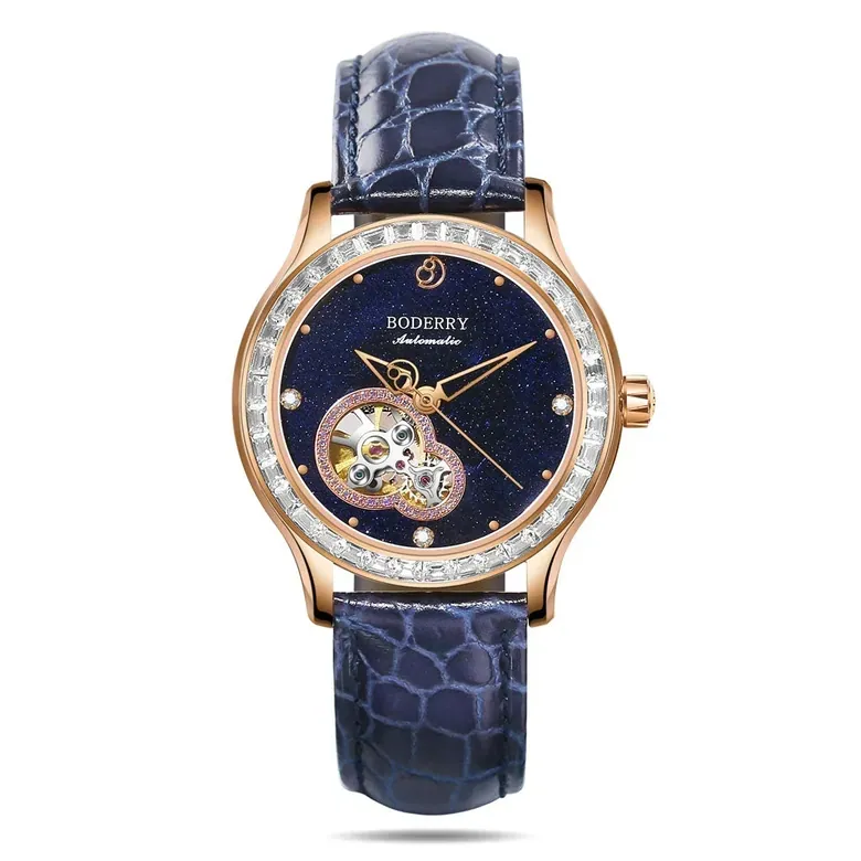 Women Automatic Diamond Gold Watch