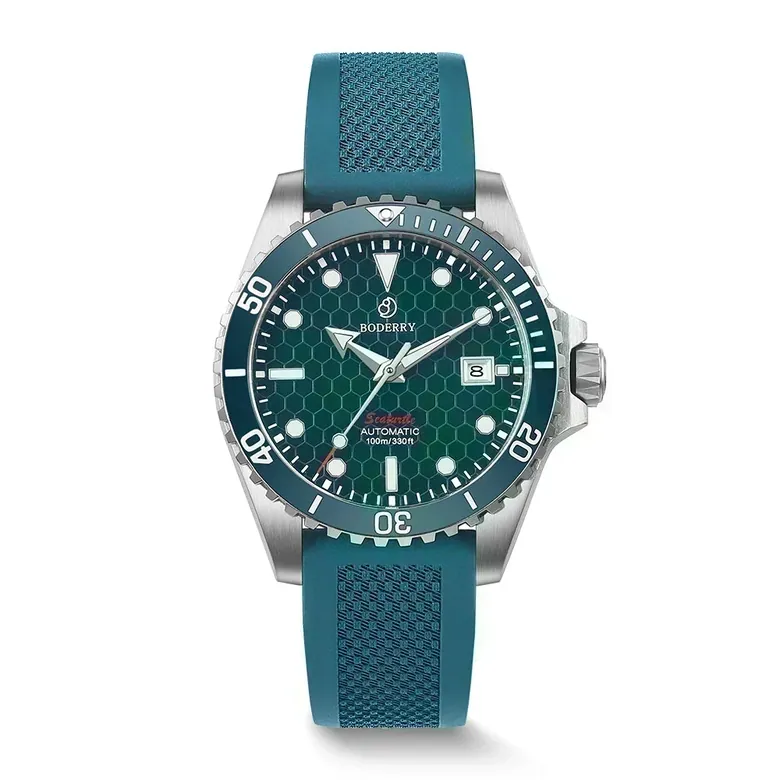 SEATURTLE.OCEAN(TITANIUM) - Automatic Titanium Diver Watch | Sea Blue