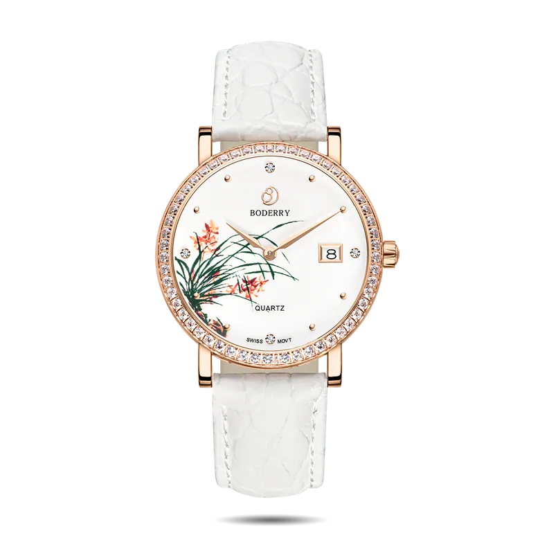 FLOWER - Swiss Quartz Movement Watch | Rose Gold &amp; Chrysanth
