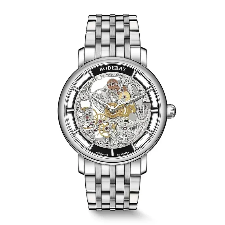 ELITE II - Engraved Micro-rotor Watch | Silver