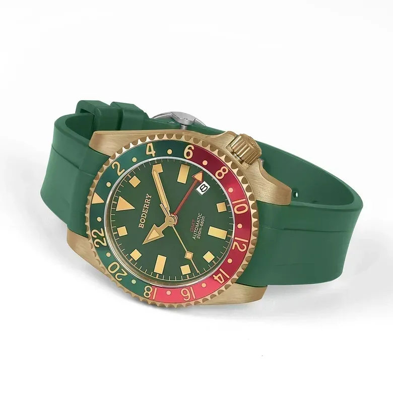 ADMIRAL GMT - 200M Waterproof Bronze Automatic Diver Watch