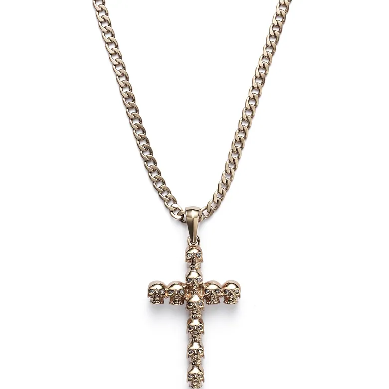 SKULL CROSS WHITE EYES