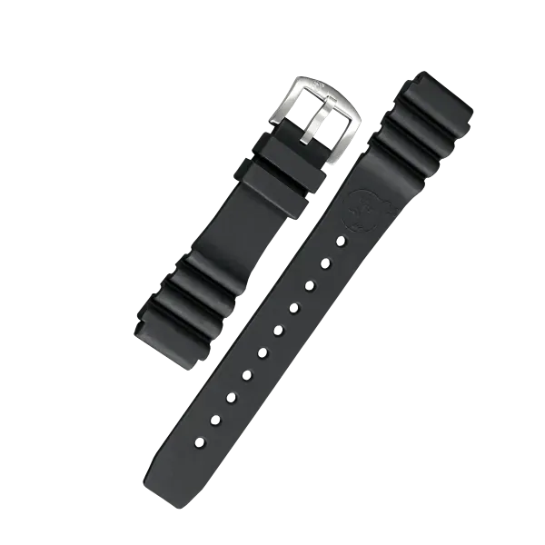 SILIKONARMBAND TAUCHER SILBER | 24MM