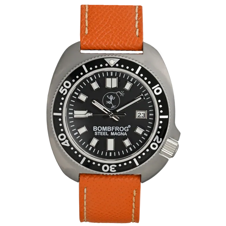 STEEL MAGNA II Schwarz | LEDER ARMBAND