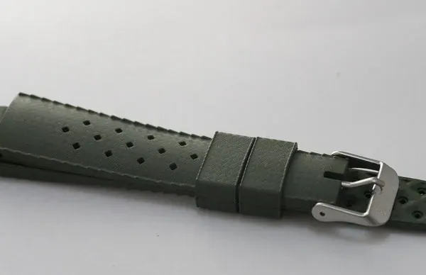 Borealis Boavista 20mm Green vulcanized Rubber - Best Offer in Market for Diver Watches