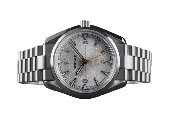 Borealis Sintra Silver White Sunray dial no date Miyota 90S5 automatic movement version A.A1
