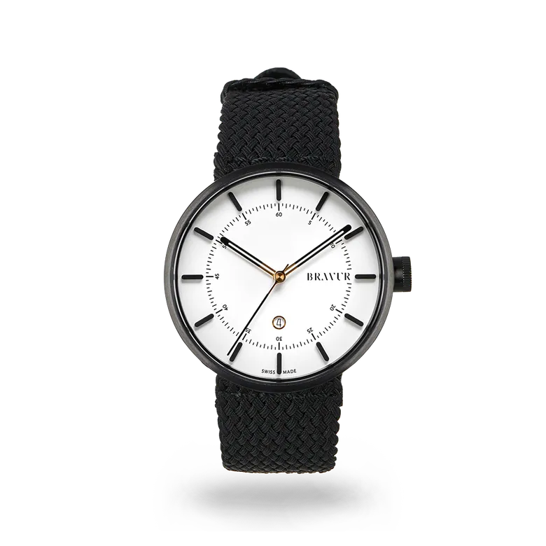 BW002 Black - Silver White