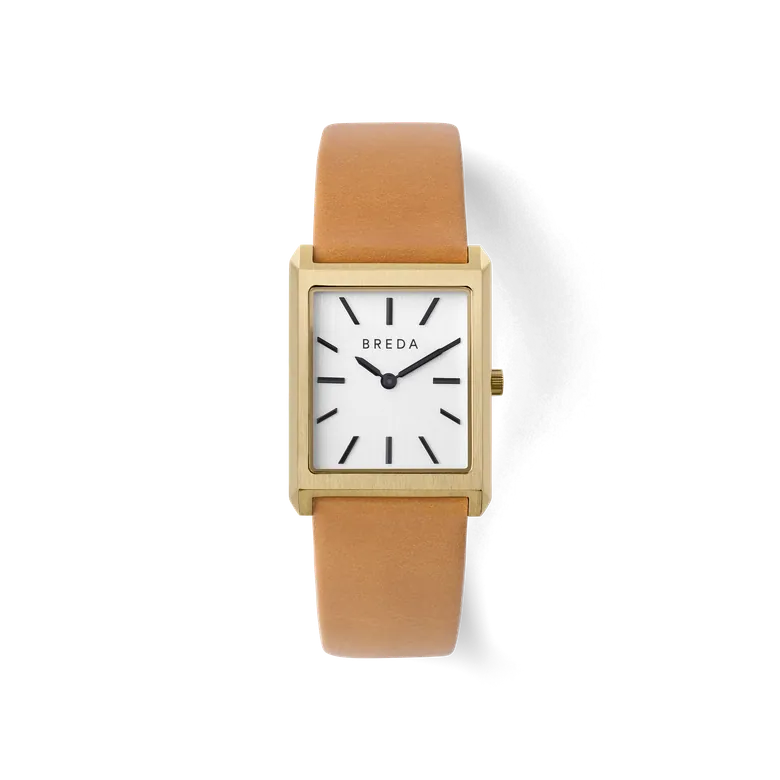 Virgil | Rectangle Watch | Gold/Clay | BREDA Watch
