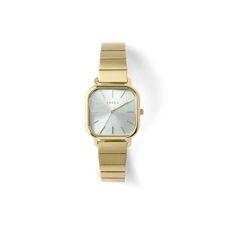 Esther | Square Metal Watch | Gold/Mist | BREDA Watch