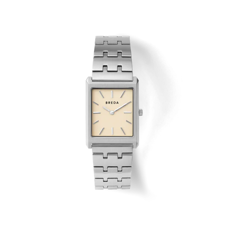 Virgil (Metal) | Rectangle Watch | Silver/Champagne | BREDA Watch
