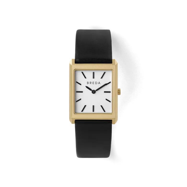 Virgil | Rectangle Watch | Gold/Black | BREDA Watch