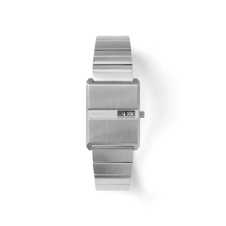 Pulse | Metal Rectangle Watch | Silver | BREDA Watch