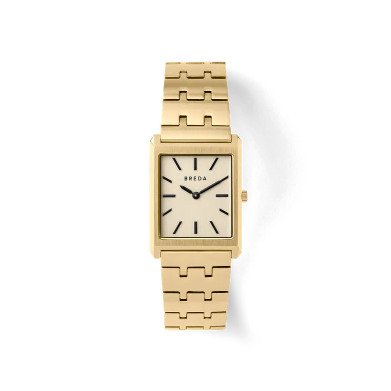 Virgil (Metal) | Rectangle Watch | Gold/Gold/Champagne | BREDA Watch