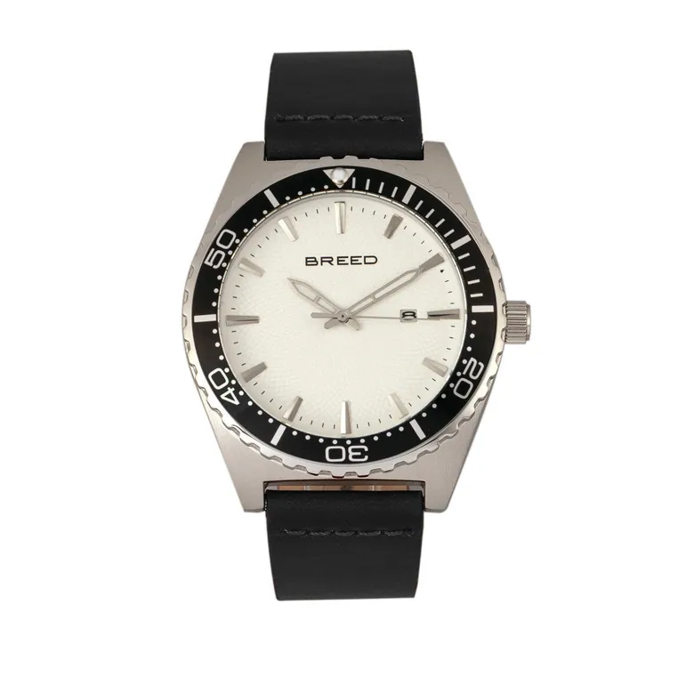 Breed Ranger Men's Watch Black Band Silver Case BRD8001