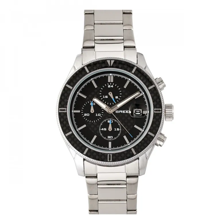Breed Maverick Men's Watch Silver Band Silver Case BRD7501