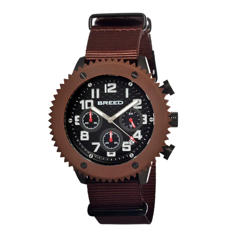 Breed Decker Men's Watch Brown Band Brown Case BRD1503