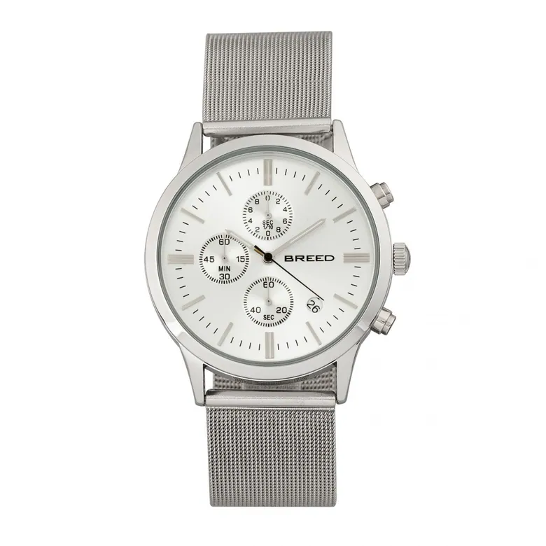 Breed Espinosa Men's Watch Silver Band Silver Case BRD7601