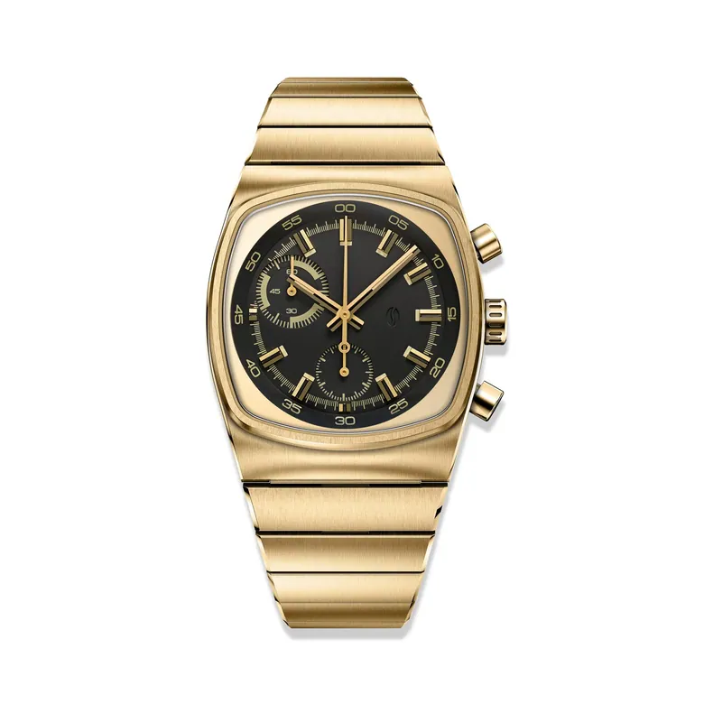 Metric - Gold &amp; Black Chronograph Watch