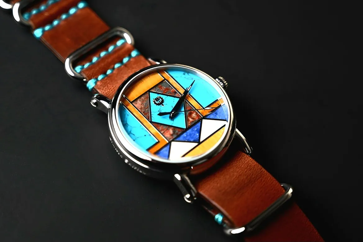 Americana Chapter 1 “Native Edition” With Nato Style  Leather Strap