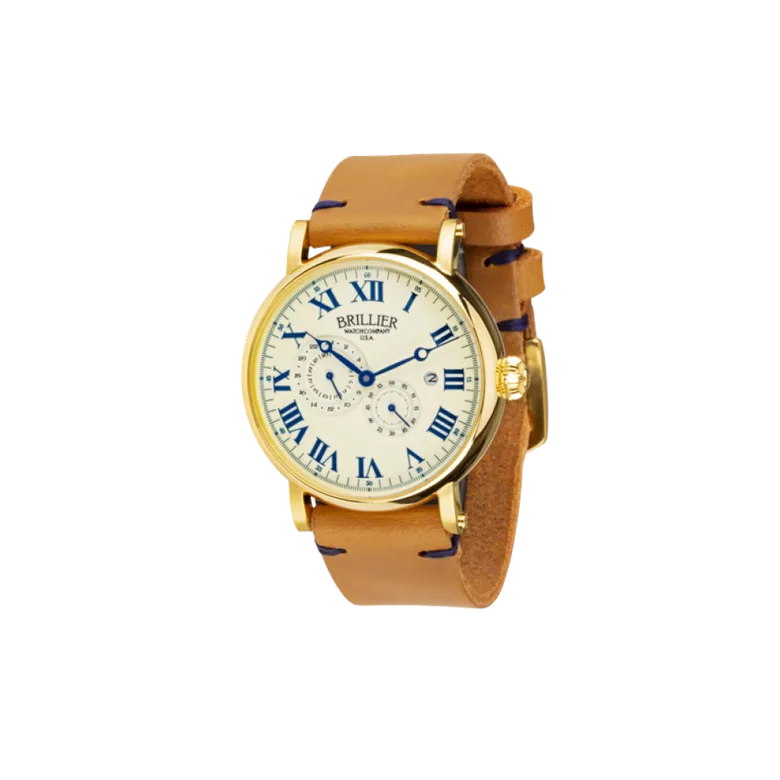 Classic Mechanical Automatic. 43 mm Case, Ivory Dial with Roman Numerals