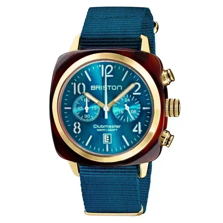 Clubmaster Classic - Chrono - Gold - Bleu canard