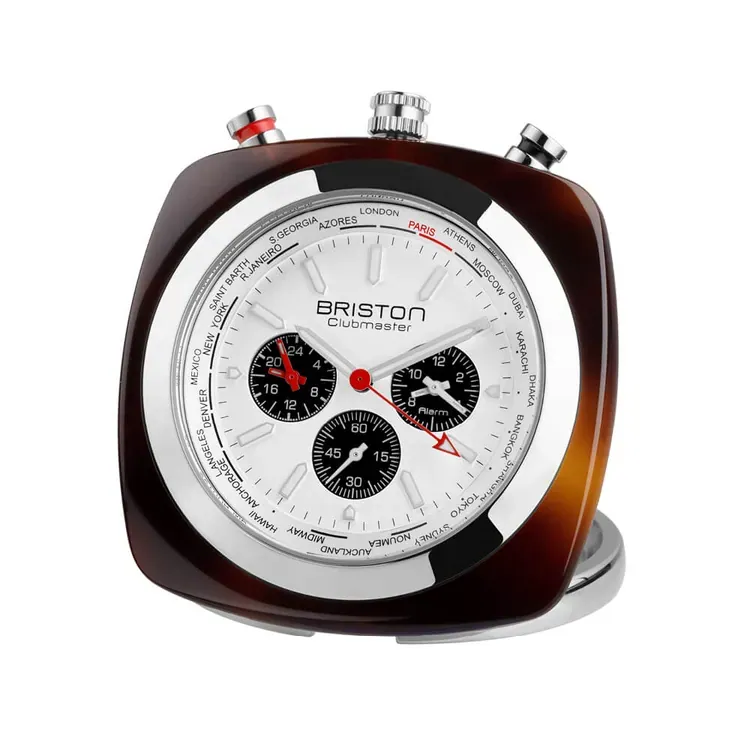 Clubmaster Travel Clock - Blanc