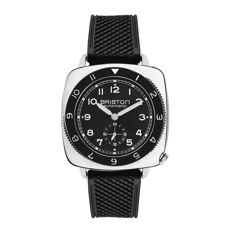 Clubmaster Legend - Petite Seconde - Acier - Noir - FKM