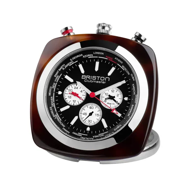 Clubmaster Travel Clock - Noir