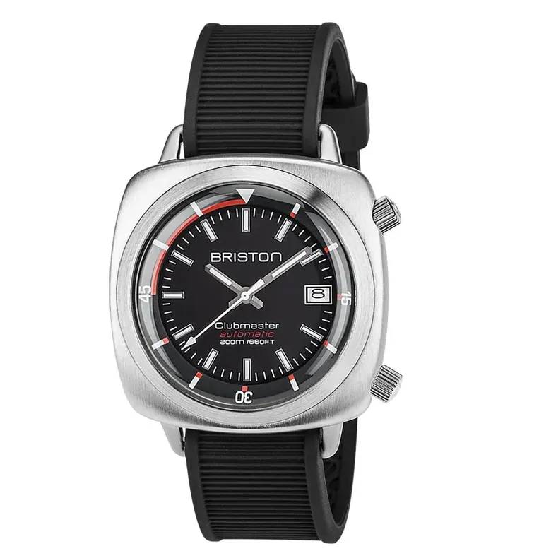 Clubmaster Diver - brushed Steel - Black