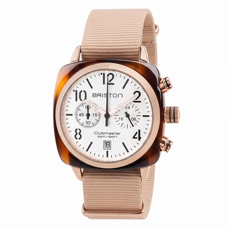 Clubmaster Classic - Chrono - Rose Gold - Blanc