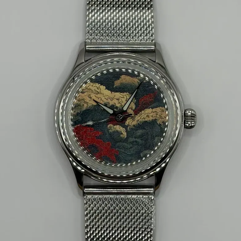 Ukiyo-e Crimson Wave