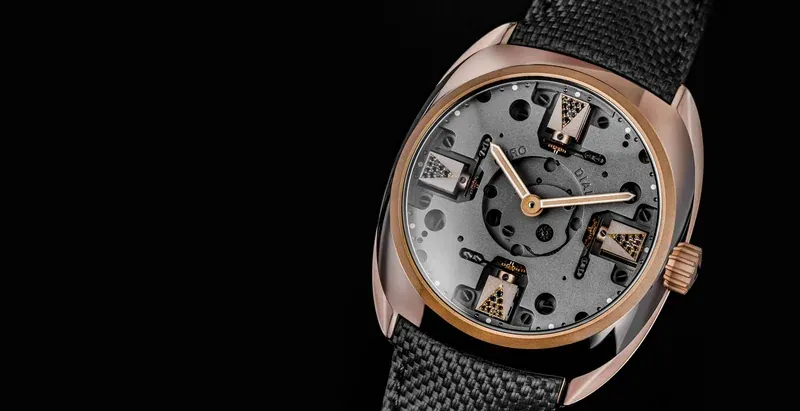 Gyro Dial Pink Gold Diamonds