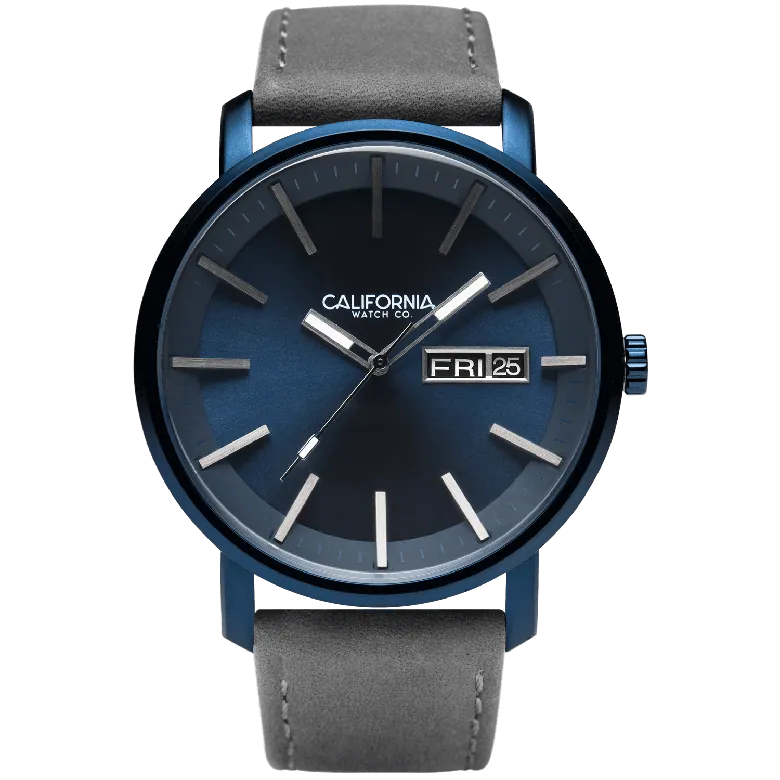 Mojave Leather Deep Blue Gray | California Watch Co.