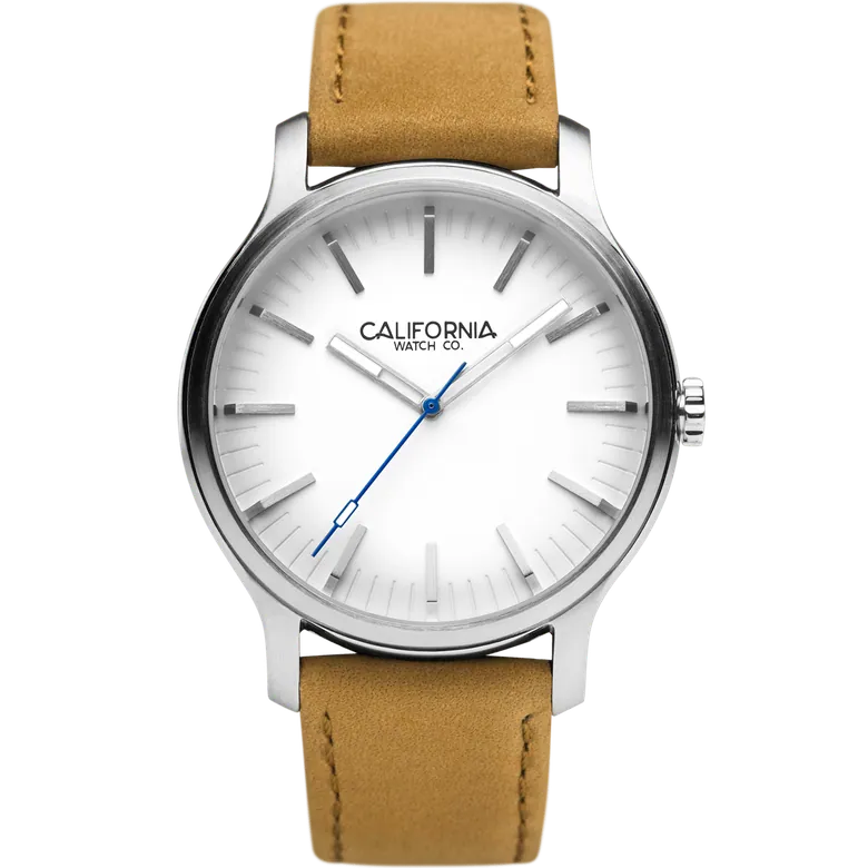 Laguna 40 Leather Sand White | California Watch Co.