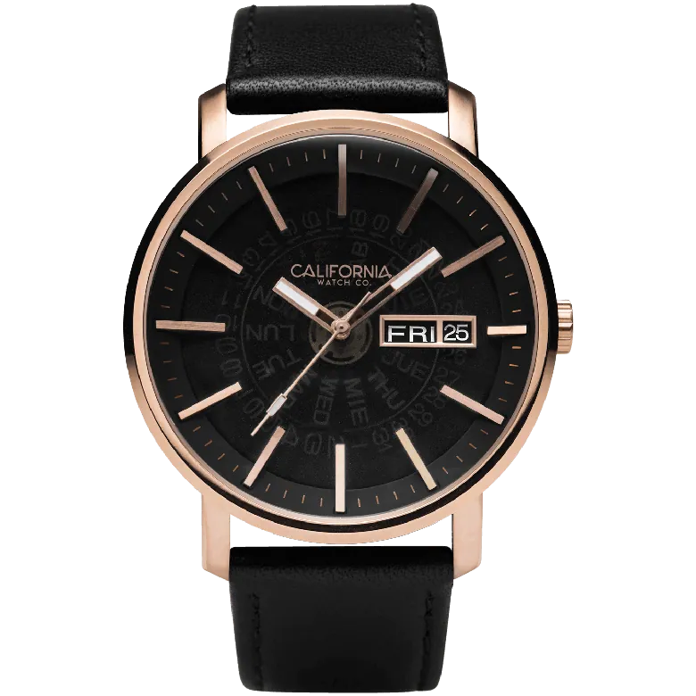 Mojave Leather Rose Gold Smoke | California Watch Co.