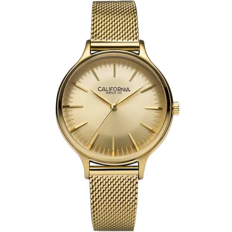 Laguna 34 Mesh All Gold | California Watch Co.