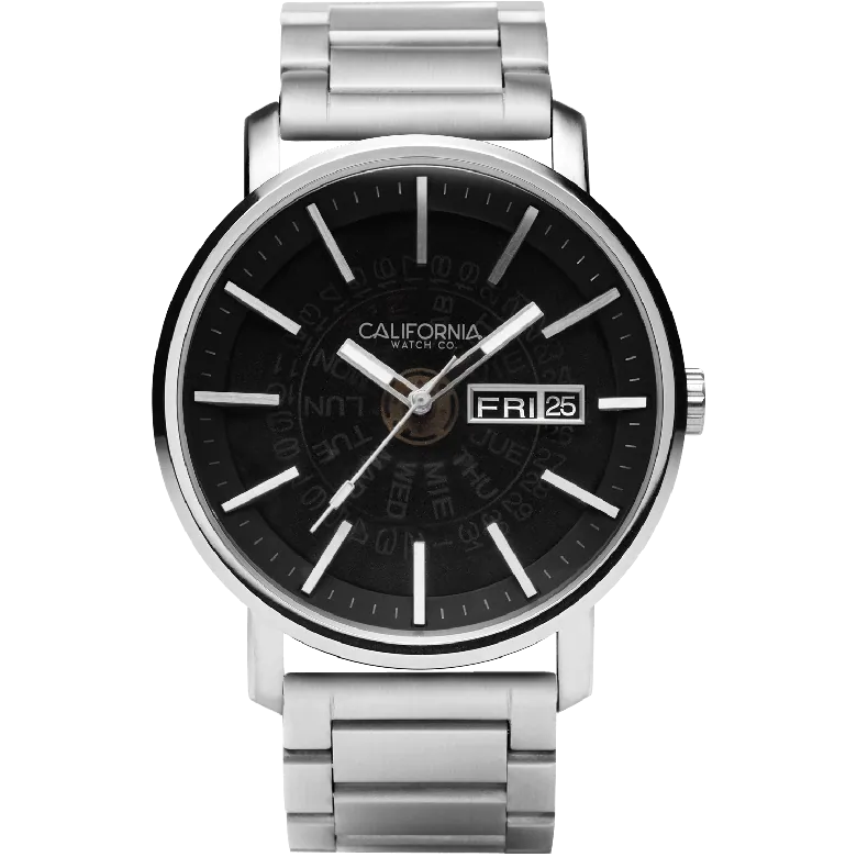 Mojave SS Silver Black Smoke | California Watch Co.
