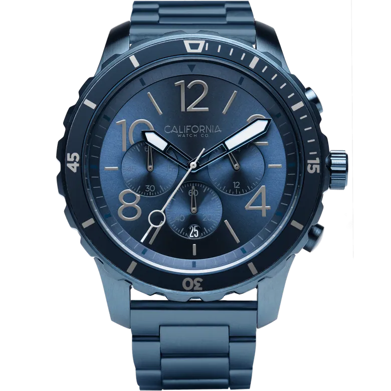Mavericks Chrono SS Deep Blue | California Watch Co.