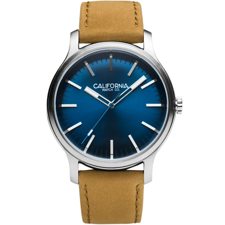 Laguna 40 Leather Sand Navy | California Watch Co.