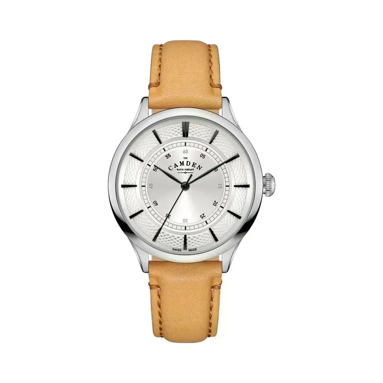 No.274 Swiss Made Quartz Steel on Tan Italian Leather