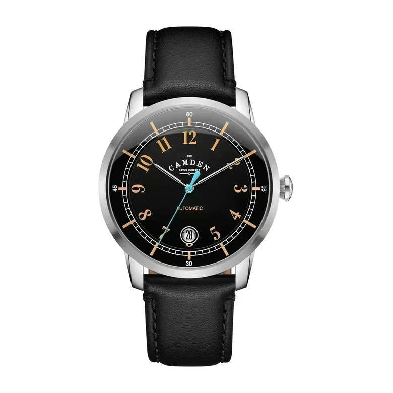 No.29 Type II Automatic Steel and Black on Black Italian Leather