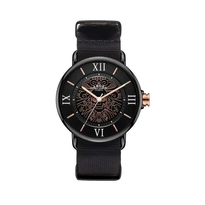 No.88 Memento Mori on Black Nylon
