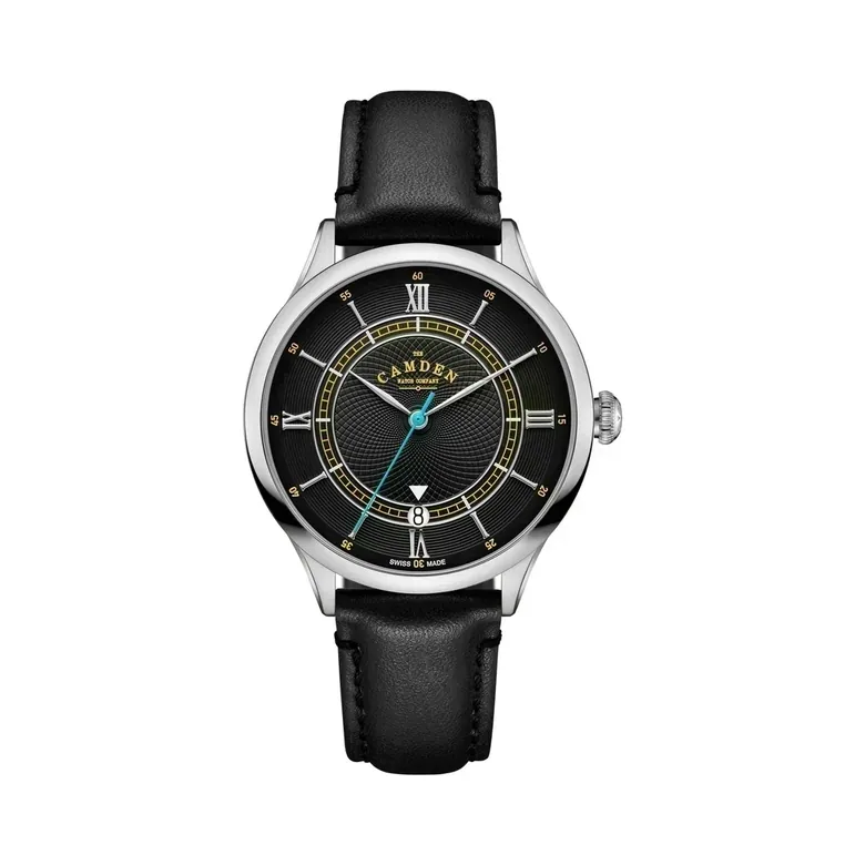 No.274 Swiss Automatic Steel and Black on Black Italian Leather