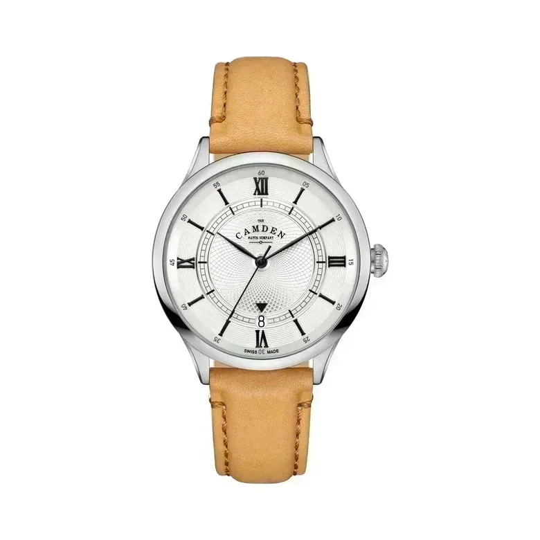 No.274 Swiss Automatic Steel on Tan Italian Leather