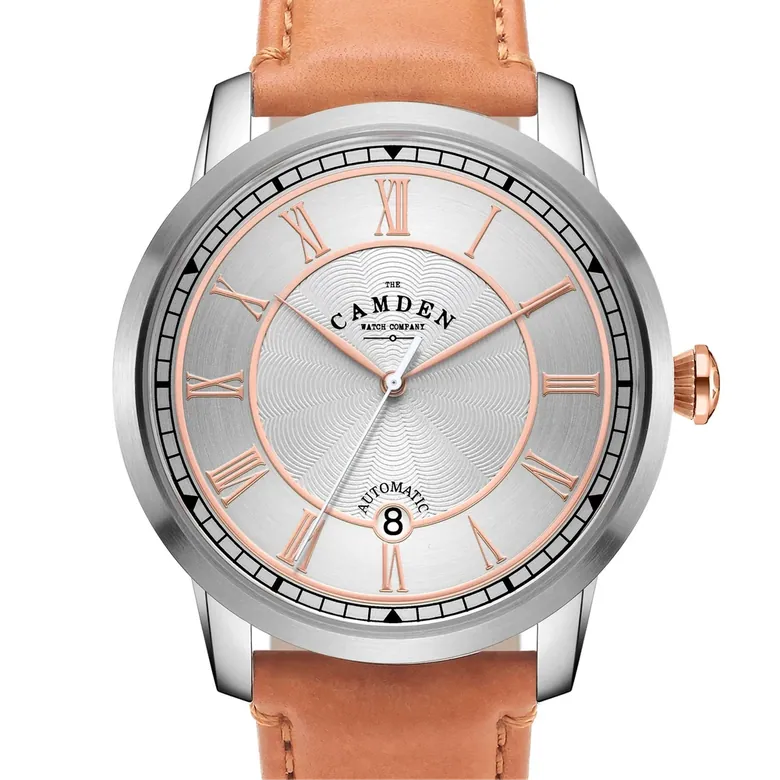 No.29 Automatic Steel and Rose Gold on Tan Italian Leather